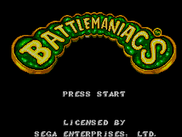 Battletoads in Battlemaniacs (SEGA Master System) screenshot: Title screen.