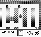 Battle City (Game Boy) screenshot: Use the terrain to your advantage.