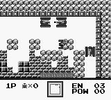 Battle City (Game Boy) screenshot: Only 3 tanks to go...