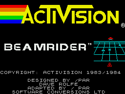Beamrider (ZX Spectrum) screenshot: Loading screen