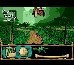 BC Racers (SEGA CD) screenshot: Round 4: Jungle