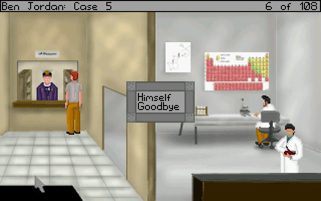 Ben Jordan: Paranormal Investigator Case 5 - Land of the Rising Dead (Windows) screenshot: Some conversation topics in the police station
