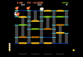 Beef Drop (Atari 7800) screenshot: He got me