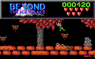 Beyond the Ice Palace (Amiga) screenshot: When you die the soul of your character flies out of his corpse. You'll see quite often such sequence...