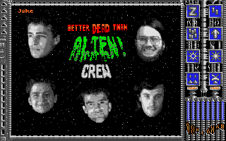Better Dead Than Alien! (Atari ST) screenshot: Early digitiser in action