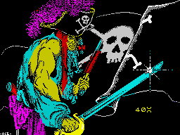 Black Beard (ZX Spectrum) screenshot: Loading screen