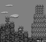 Maru's Mission (Game Boy) screenshot: Romania stage 1 looks more like in the desert.