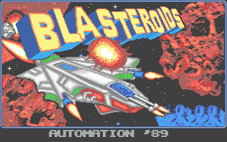 Blasteroids (Atari ST) screenshot: Title screen