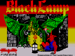 Black Lamp (ZX Spectrum) screenshot: Loading Screen