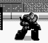Blades of Steel (Game Boy) screenshot: Goalkeeper