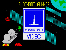 Blockade Runner (ZX Spectrum) screenshot: Loading screen