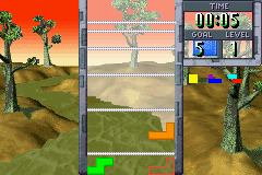 Tetris Worlds (Game Boy Advance) screenshot: Hot line tetris