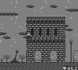 Maru's Mission (Game Boy) screenshot: Brazil, stage 2 is the graveyard set again.
