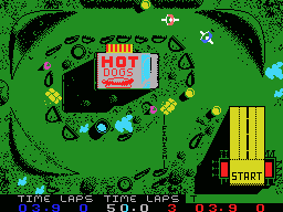 BMX Simulator (MSX) screenshot: The first race should be pretty easy