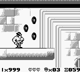 The Blues Brothers: Jukebox Adventure (Game Boy) screenshot: You get all muscley when you get a powerup