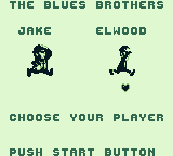 The Blues Brothers (Game Boy) screenshot: Choose your player