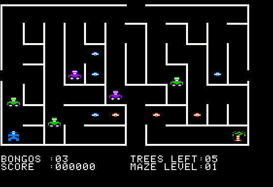Bongo's Bash (Apple II) screenshot: Ingame