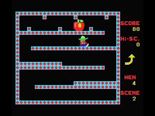 Boomerang (MSX) screenshot: One to go!
