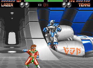 Screenshot of Body Blows Galactic (Amiga, 1993) MobyGames