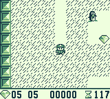 Boulder Dash (Game Boy) screenshot: Second world gameplay