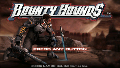Bounty Hounds (PSP) screenshot: Title screen