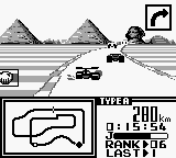 F-1 Race (Game Boy) screenshot: Egypt.