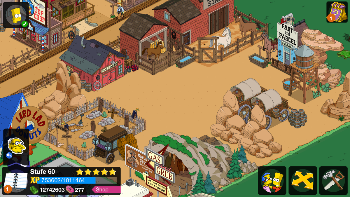 Screenshot of The Simpsons: Tapped Out (Android, 2012) - MobyGames