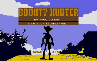 Bounty Hunter (Atari ST) screenshot: The title screen
