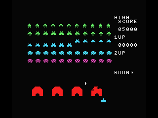 Space Invaders (MSX) screenshot: Shoot the out of space monsters!
