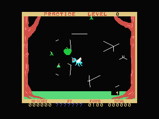 Buzz Off! (MSX) screenshot: Be careful! Fruit that is ripe, will fall down!