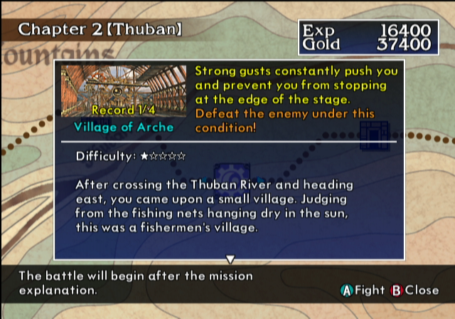 SoulCalibur II (GameCube) screenshot: Level introduction in single player story mode