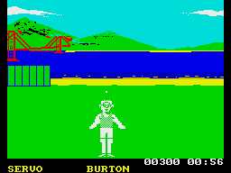 California Games (ZX Spectrum) screenshot: The footbag event
