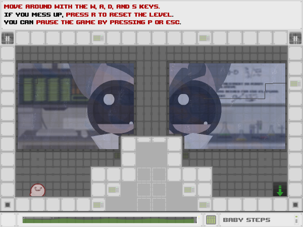 Spewer (Browser) screenshot: Starting the game under the professor's supervision.