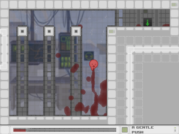 Spewer (Browser) screenshot: Red vomit can be used like a jetpack.