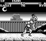 Street Fighter II (Game Boy) screenshot: Moves encounter: damage for both fighters!