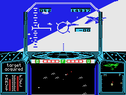 Strike Force Harrier (MSX) screenshot: Combat practice (MSX1)