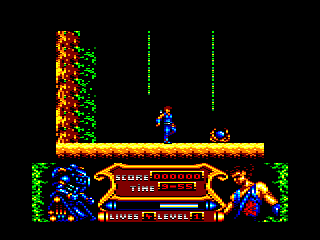 Strider 2 (Amstrad CPC) screenshot: Level 1