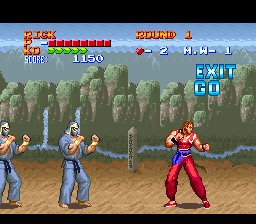 Ultimate Fighter (SNES) screenshot: On to the next area