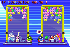 Super Bust-A-Move (Game Boy Advance) screenshot: Try to score as many points as quickly as possible