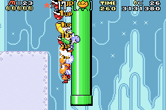 Super Mario World: Super Mario Advance 2 (Game Boy Advance) screenshot: The more lives you earn, minor the possibility to take a Game Over!