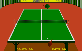 Superstar Indoor Sports (Atari ST) screenshot: Serving
