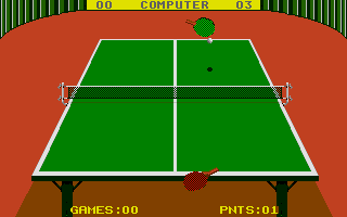 Superstar Indoor Sports (Atari ST) screenshot: Green returns