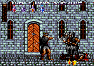 Sword of Sodan (Genesis) screenshot: Already knocked one down here