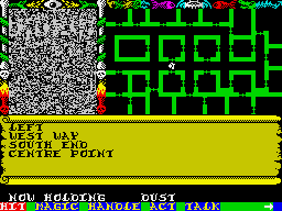 Swords & Sorcery (ZX Spectrum) screenshot: Fell to my death