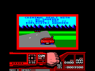 Techno Cop (Amstrad CPC) screenshot: Awarded more nukes