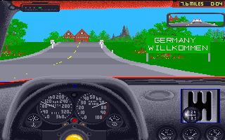 European Challenge (Amiga) screenshot: Welcome to Germany