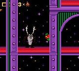 Taz in Escape from Mars (Game Gear) screenshot: Taz ate a bomb...