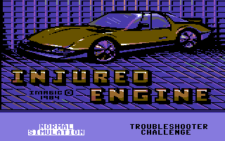 Injured Engine (Commodore 64) screenshot: Game mode selection