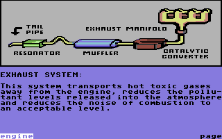 Injured Engine (Commodore 64) screenshot: Exhaust system