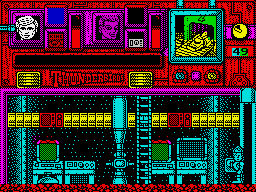 Thunderbirds (ZX Spectrum) screenshot: Another ladder